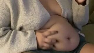 Latina belly stuffing