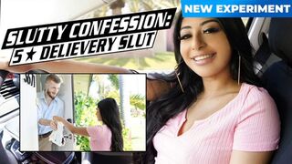 Curvy Latin Delivery Girl Gives Horny Client Some Service