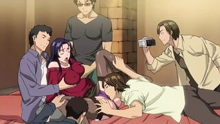 Huge ORGY on First Casting for Cheating Wife - Hentai Uncensored - SUB