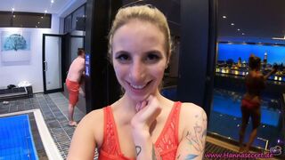 TEENY FUCKS IN THE PUBLIC SWIMMING POOL