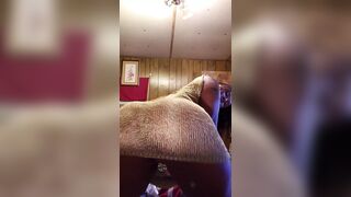 Gold dress twerk