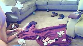 Threesome sex in living room.mp4
