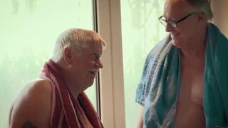 Teen gang bang with old guys she ends up swallowing loads of cum