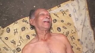 Very ugly Grandfather fucks a beauty