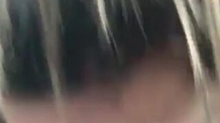 Emo girl sucks black cock in car and begs for more