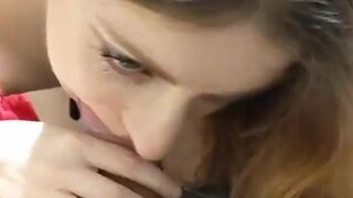Luna Petite love sucking hard dick (Luna Riva)