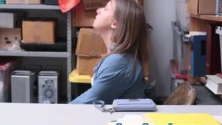 Jizz boobs real shoplifter