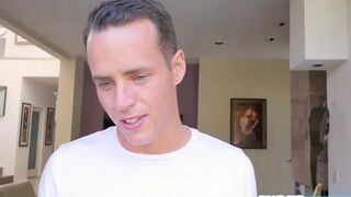 Amateur brunette Hayden Hennessy gets fucked rough by her bros friend