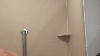 bbw latina taking a shower