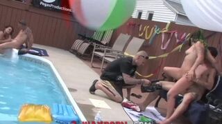3-Way Porn - Banging both Step-Dad & Step-Bro at Family Gathering