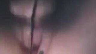 Nylon Covered Pussy Close Up