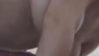 Blonde with big bouncy boobies sucking cock