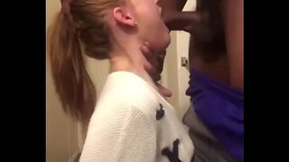 Throat Fucking Some White Guy's Precious Little Daughter