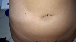 The stepson asks his stepmother for help so he can cum.