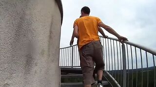 Housewife Slave beeing used Outdoor by Young Stud