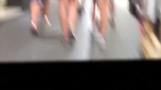 Chasing the girl like it's a movie scene
