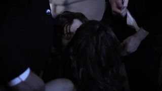 Nerdy teen and her nasty friends got smashed in a orgy sex (Eliza Jane)
