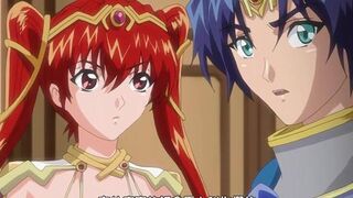 gorgeous red hair princess serving prince