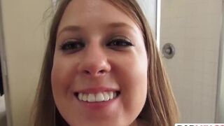 Delicious teen got battered by her stepdad's massive cock