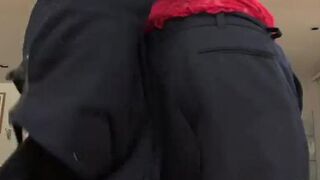 Sexy police woman fucks a big black dick