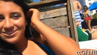 College girl sucks and rides - video 2