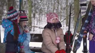 Teen Bunnies humping in the Snow