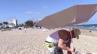 You never know what could happen at the beach