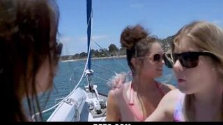 Bffs - Hot Sugar Babies Share Mature Dick On A Boat