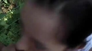 An awesome outdoor blowjob by Sherie