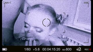 Recording in closeup with my stepdaughter