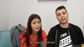 Young man pays with GF's pussy for his new car