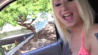 Blondie sucks pov dick