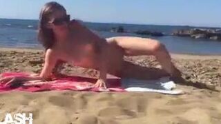 Pervy Girl Puts on Show for Old Couple