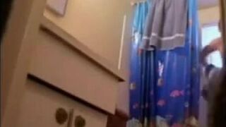 Observe bare fine figure of my sis in bathtub apartment. hidden cam