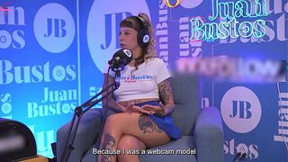 8 orgasms from Esencia Migrante. A BIG-ASS LATINA ends up DEEP-THROATING on the Juan Bustos Podcast.