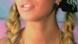 Hot College In Pigtails Enjoying Her Dildo