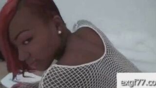 Hot ebony exgirlfriend home sex video
