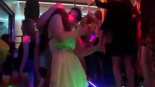Clothed teens suck dick
