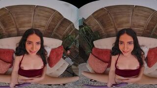 Sexy Latina rides her male sex doll in virtual reality (Lina Paige, Angel Gostosa)