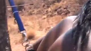 Amateur girl pounded with long dong