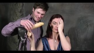 Cute French Bunette in Hardcore Anal Session with Bi Curious Dude