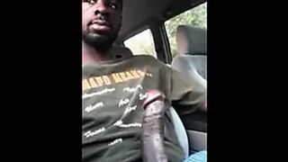 Sucking the Black Cock in the Car