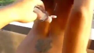 Very Hot Model Fucks On The Balcony