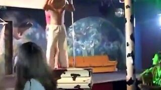 Girl on Girl Male stripper action