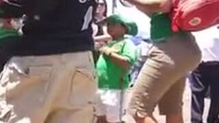 Big Booty Latina at a Carnival