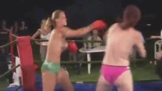 Real Topless Boxing Match