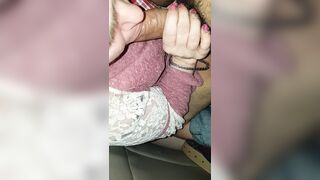 Wife sucks stranger in the backseat for me
