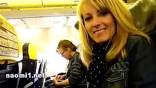 handjob in the airplane