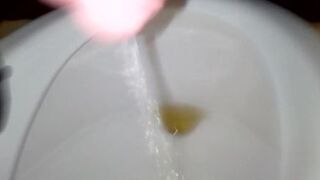 I piss in a standing toilet