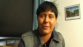 Horny MILF blows the cameraman